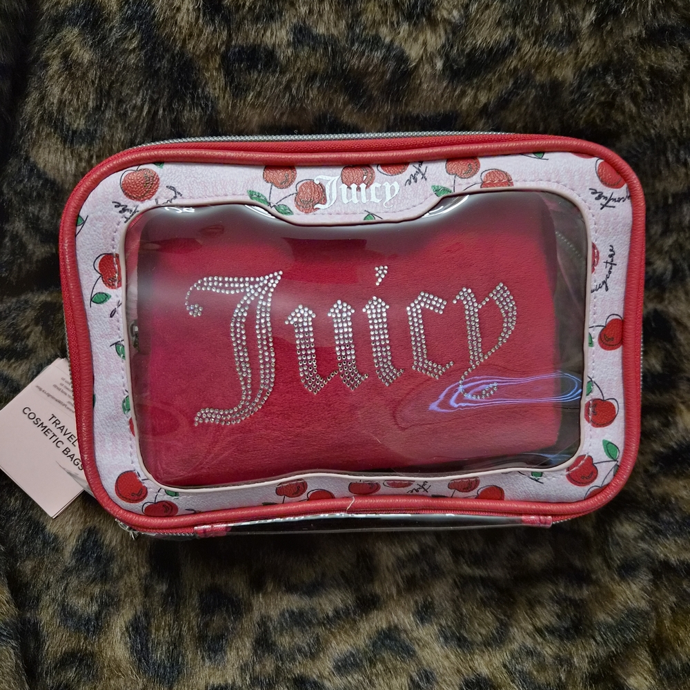 Juicy Couture Pink and Silver Cosmetic Set